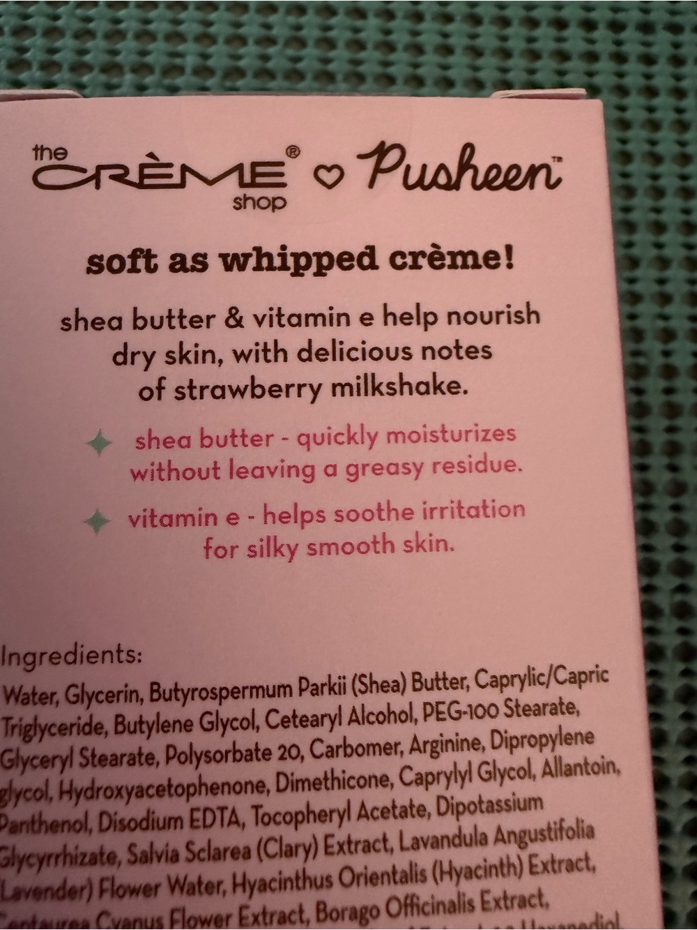 Pusheen Strawberry Milkshake Moisturizing Hand Crème - Limited Edition - Picture 4 of 4